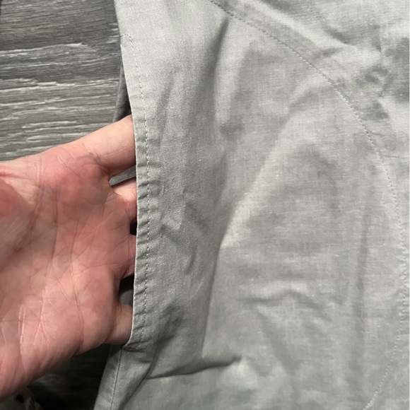 Theory Tan Safari 100% Cotton Lightweight Long Sleeves Pockets Top Size S Summer - Picture 4 of 9